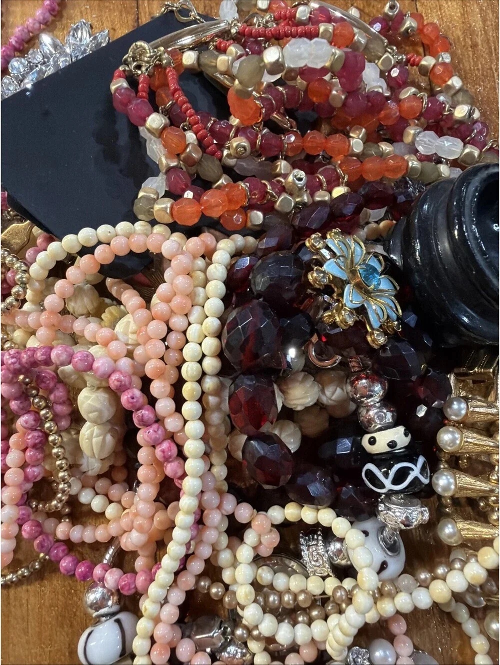 Vintage Beads Bubbles And Other Treasures Over A Pound #1